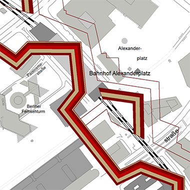 Vorschaugrafik zu Datensatz 'Grundriss der barocken Befestigung (1658-1746) - [WMS]'
