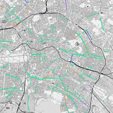 Vorschaugrafik zu Datensatz 'Radverkehrsmaßnahmen (seit 2021) - [WMS]'