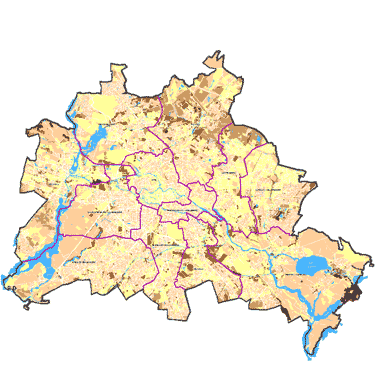 Vorschaugrafik zu Datensatz 'Humusmenge der Böden 2001 (Umweltatlas) - [WMS]'