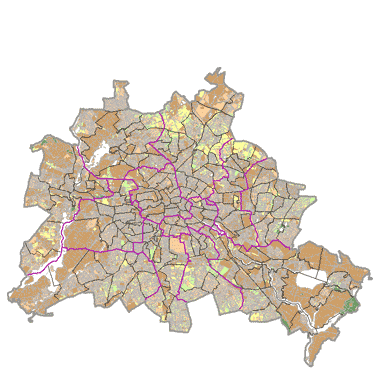 Vorschaugrafik zu Datensatz 'Mittlere effektive Kationenaustauschkapazität der Böden 2001 (Umweltatlas) - [WMS]'