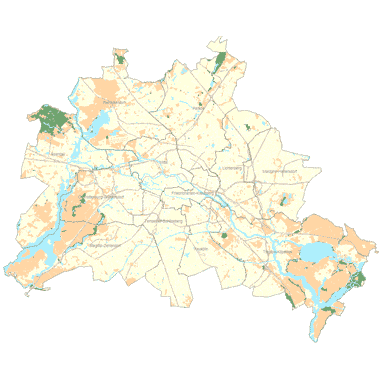 Vorschaugrafik zu Datensatz 'Lebensraumfunktion für naturnahe und seltene Pflanzengesellschaften der Böden 2001 (Umweltatlas) - [WMS]'