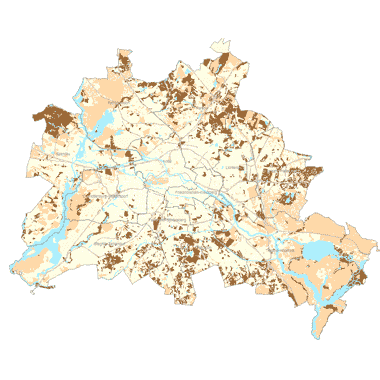 Vorschaugrafik zu Datensatz 'Leistungsfähigkeit der Böden 2001 (Umweltatlas) - [WMS]'