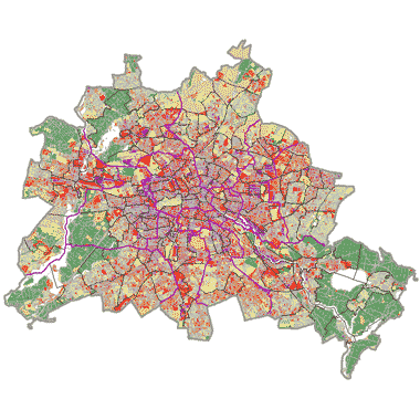 Vorschaugrafik zu Datensatz 'Naturnähe der Böden 2010 (Umweltatlas) - [WMS]'