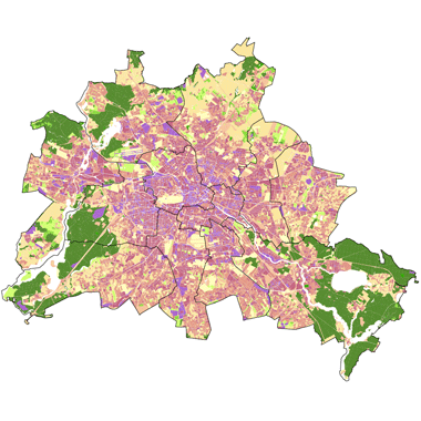 Vorschaugrafik zu Datensatz 'Naturnähe der Böden 2020 (Umweltatlas) - [WMS]'