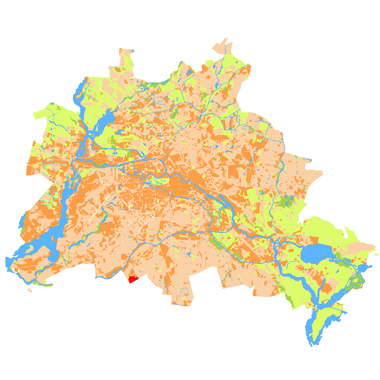 Vorschaugrafik zu Datensatz 'Nutzbare Feldkapazität der Böden für Flachwurzler 2015 (Umweltatlas) - [WMS]'