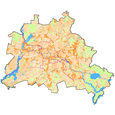 Vorschaugrafik zu Datensatz 'Nutzbare Feldkapazität der Böden des effektiven Wurzelraumes 1990 (Umweltatlas) - [WMS]'