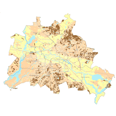 Vorschaugrafik zu Datensatz 'Puffer- und Filterfunktion der Böden 2001 (Umweltatlas) - [WMS]'