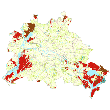 Vorschaugrafik zu Datensatz 'Summe austauschbarer Kationen des Oberbodens 2005 (Umweltatlas) - [WMS]'