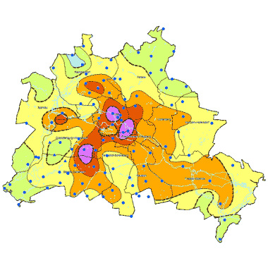 Vorschaugrafik zu Datensatz 'Grundwassertemperatur 2015 (Umweltatlas) - [WMS]'