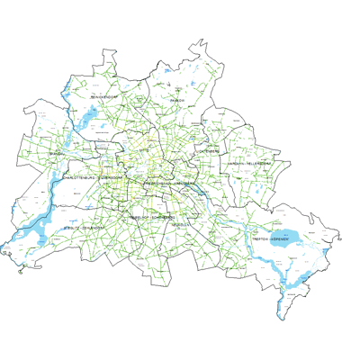 Vorschaugrafik zu Datensatz 'Verkehrsbedingte Luftbelastung im Straßenraum 2020 und 2025 (Umweltatlas) - [WMS]'