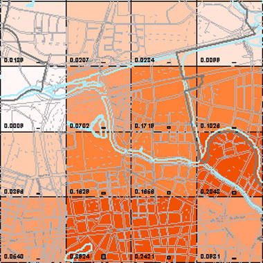 Vorschaugrafik zu Datensatz 'Langjährige Entwicklung Luftqualität PM2,5-Emissionen Hausbrand 2009 (Umweltatlas) - [WMS]'