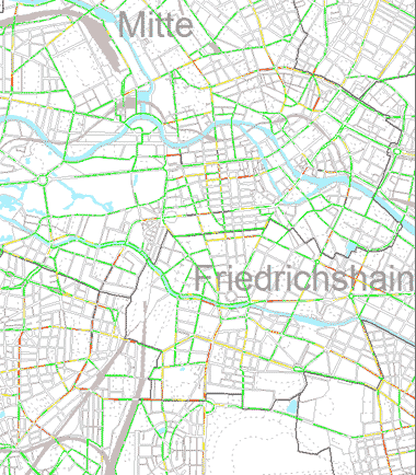 Vorschaugrafik zu Datensatz 'Luftreinhalteplan 2011-2017: Szenarien PM10 und NO2 Kfz-Verkehr 2015 (Umweltatlas) - [WMS]'