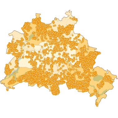 Vorschaugrafik zu Datensatz 'Solaranlagen - Solarthermie (Umweltatlas) - [WMS]'