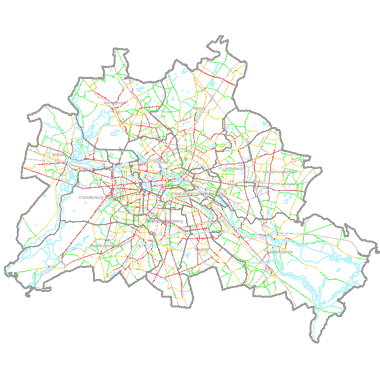 Vorschaugrafik zu Datensatz 'Verkehrsbedingte Emissionen 2009 (Umweltatlas) - [WMS]'