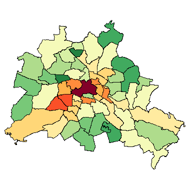 Vorschaugrafik zu Datensatz 'Wohnatlas Berlin - Angebotsmieten (in EUR/m² monatlich, netto kalt) - [WMS]'