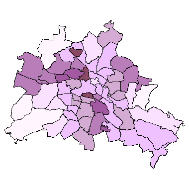 Vorschaugrafik zu Datensatz 'Wohnatlas Berlin - Anteil der Leistungsempfänger nach SGB II - [WMS]'